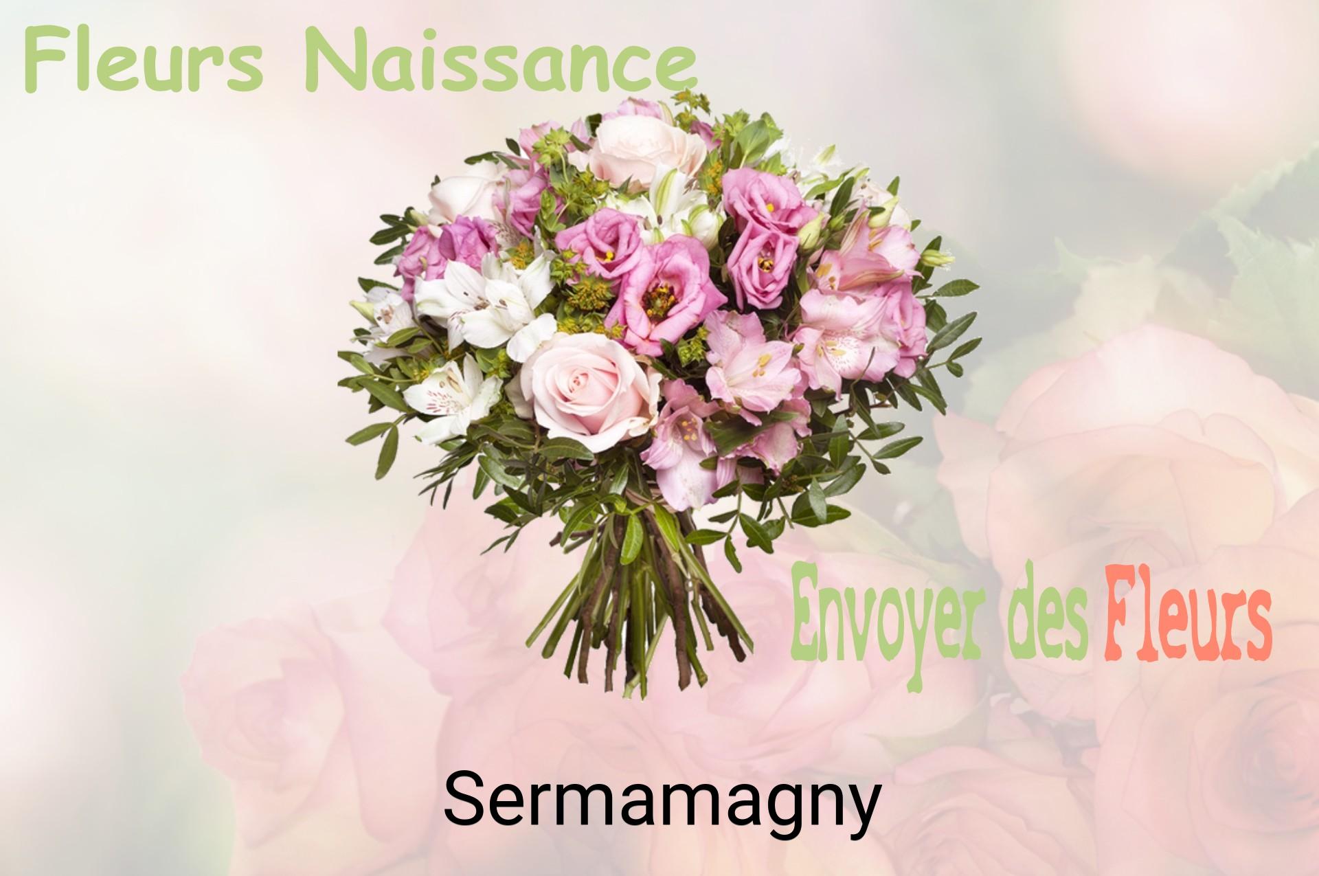 Bouquet de fleurs de naissance livré à Sermamagny